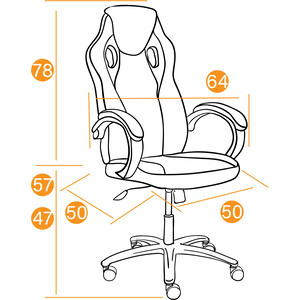 Компьютерное кресло TetChair Кресло RACER GT new кож/зам/ткань, металлик/синий, 36/10