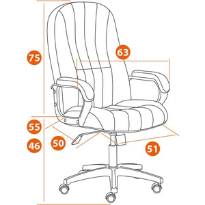 Компьютерное кресло TetChair Кресло СН888 LT (22) флок , бежевый, 7