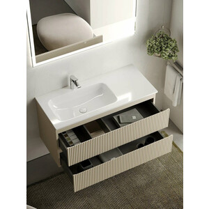 Мебель для ванной Sancos Snob R 100х45 левая, Beige Soft