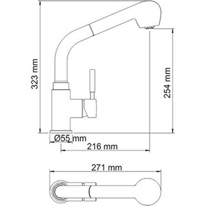 Смеситель для кухни Wasserkraft Main хром (4166)