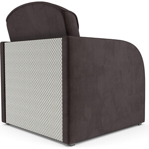 Кресло-кровать Mebel Ars Малютка (бархат шоколадный STAR VELVET 60 COFEE)