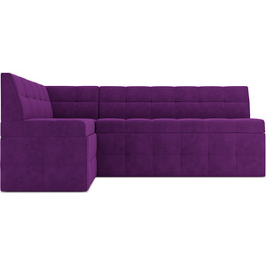 Кухонный диван Mebel Ars Атлантис левый угол (фиолет) 212х84х135 см