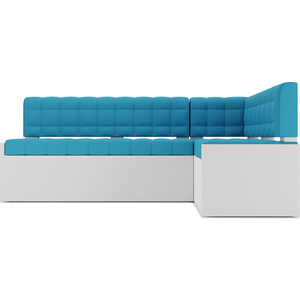 Кухонный диван Mebel Ars Ганновер правый угол (синий) 208х82х133 см