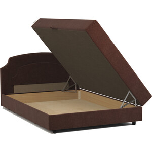 Кровать полутороспальная с подъемным механизмом Шарм-Дизайн Шарм 120 велюр Дрим шоколад.