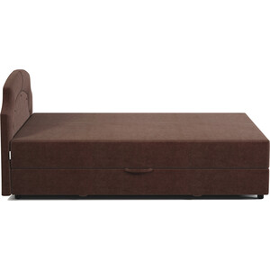 фото Кровать двуспальная с подъемным механизмом шарм-дизайн шарм 140 велюр дрим шоколад.