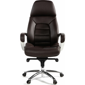 фото Офисное кресло norden porsche f181 brown leather коричневая кожа/ алюминий крестовина