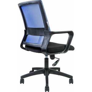 Офисное кресло NORDEN Бит LB 815B-AF01-T09 черный пластик / синяя сетка / черная ткань