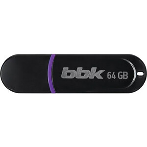 Флеш-накопитель BBK 064G-JET черный, 64Гб, USB2.0, JET серия
