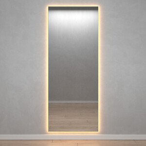Безрамное зеркало с теплой подсветкой Genglass Halfeo Slim NF LED XL GGL-05-XL-slim-3000-1