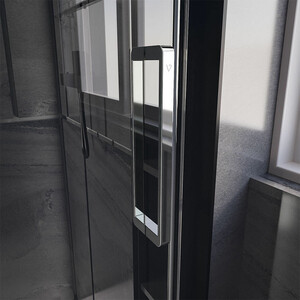 Душевая дверь Veconi Premium Trento PTD-40CH 140х200 прозрачная, хром (PTD40-CH-140-01-C4)