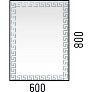 Зеркало Corozo Меандр 60х80 с подсветкой, сенсор (SD-00001318)