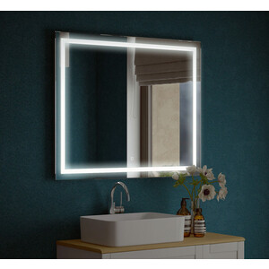 Зеркало Corozo Барго 80х60 подсветка, сенсор, белое (SD-00001117)