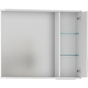 Зеркало-шкаф Volna Adel 80х70 правое с подсветкой, белый (zsADEL80.R-01)