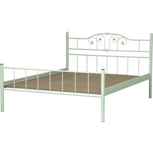 Кровать двойная ОЛМЕКО 42.26-01 Бостон (металл белый) (ML876879429)