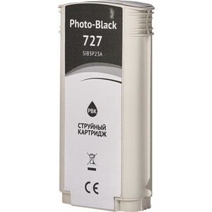 Картридж Sakura B3P23A (№727 Photo Black) для HP, фото-черный, 130 мл.
