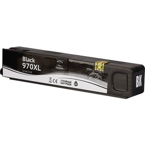 Картридж Sakura CN625AE (№970XL Black) для HP, черный, 256 мл., 10000 к.