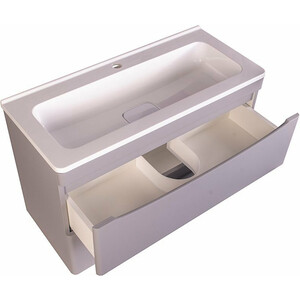 Мебель для ванной Style line Бергамо мини 90х35 напольная, антискрейтч серый