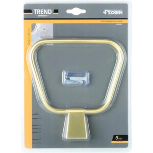 Полотенцедержатель Fixsen Trend Gold кольцо, матовое золото (FX-99011)