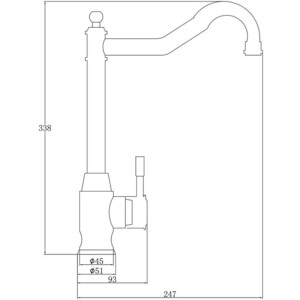Смеситель для кухни ZorG Steel Hammer нержавеющая сталь (SH 5208 INOX)
