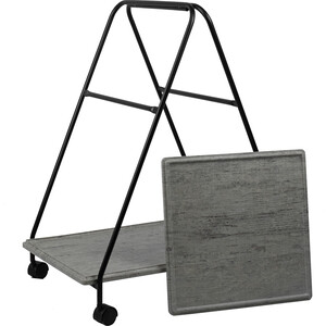 Стол сервировочный Мебелик Милн черный/серый шпат (П0006818)