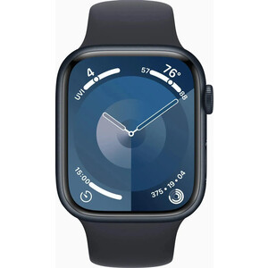 фото Смарт-часы apple watch series 9 a2980 45мм oled корп.темная ночь sport band рем.темная ночь разм.брасл.:160-210мм (mr9a3ll/a)