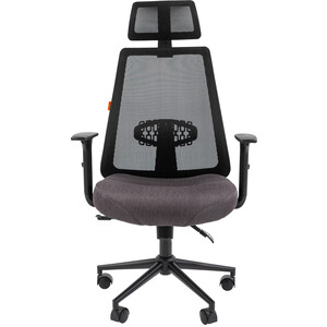 Офисное кресло Chairman 535 Россия BLACK ткань черный/серый (00-07142312)