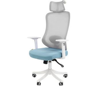 Офисное кресло Chairman CH563 белый пластик, бирюзовый (00-07146050)