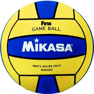 фото Мяч для водного поло mikasa w6000c, размер мужской, цвет желто-синий