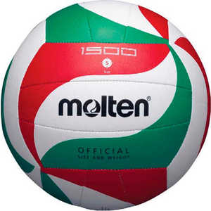 Мяч волейбольный Molten V5M1500, размер 5, цвет бело-красно-зеленый