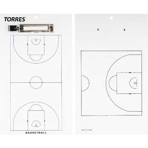 фото Тактическая доска для баскетбола torres tr1003b, белая