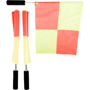 фото Флаги для боковых судей torres ss1031, комплект из двух флагов, оранжево-желтые