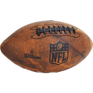 фото Мяч для американского футбола wilson nfl jr team logo, wtf1534xbnfl, синт.кожа пу,бут.камера, маш.сш.,коричн