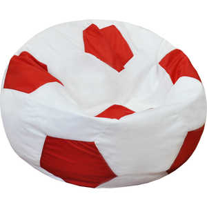 Кресло-мешок Мяч Пазитифчик Бмо8 бело-красный