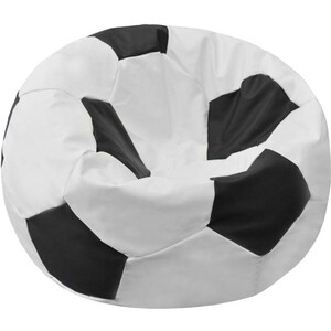Кресло-мешок Мяч Пазитифчик Бмэ6 бело-черный