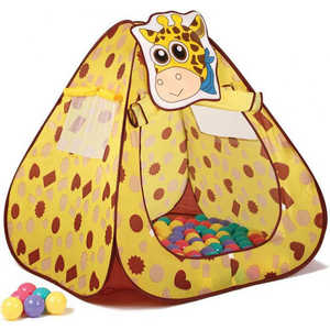 фото Игровая палатка ching-ching жираф, конус + 100 шаров (cbh-11)