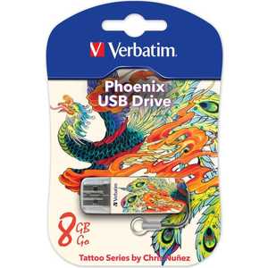 Флеш накопитель Verbatim 8GB Mini Tattoo Edition USB 2.0 Феникс (49883), 8GB Mini Tattoo Edition USB 2.0 Феникс (49883)
Флеш накопитель Verbatim 8GB Mini Tattoo Edition USB 2.0 Феникс (49883), 8GB Mini Tattoo Edition USB 2.0 Феникс (49883)