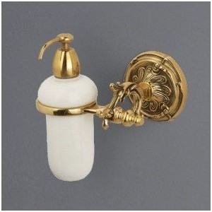 Дозатор для мыла подвесной Art&Max Barocco, античное золото (AM-1788-Do-Ant)