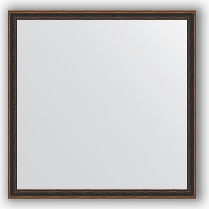 Зеркало в багетной раме Evoform Definite 58x58 см, витой махагон 28 мм (BY 0607)