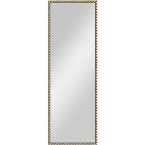 Зеркало в багетной раме поворотное Evoform Definite 48x138 см, витая латунь 26 мм (BY 0720)