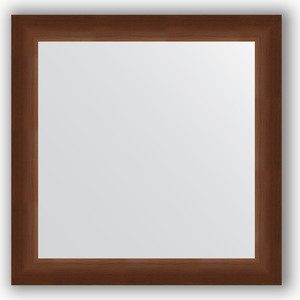 Зеркало в багетной раме Evoform Definite 66x66 см, орех 65 мм (BY 0784)