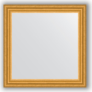 Зеркало в багетной раме Evoform Definite 66x66 см, состаренное золото 67 мм (BY 0786)