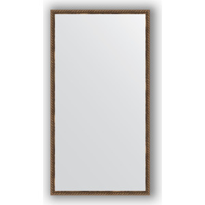 Зеркало в багетной раме поворотное Evoform Definite 58x108 см, витая бронза 26 мм (BY 1077)