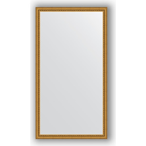 Зеркало в багетной раме поворотное Evoform Definite 72x132 см, бусы золотые 46 мм (BY 1097)