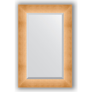 Зеркало с фацетом в багетной раме поворотное Evoform Exclusive 56x86 см, травленое золото 87 мм (BY 1141)
