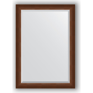 Зеркало с фацетом в багетной раме поворотное Evoform Exclusive 72x102 см, орех 65 мм (BY 1197)