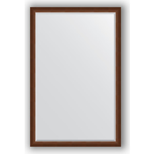 Зеркало с фацетом в багетной раме поворотное Evoform Exclusive 112x172 см, орех 65 мм (BY 1217)