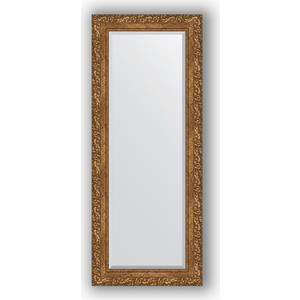 Зеркало с фацетом в багетной раме поворотное Evoform Exclusive 55x135 см, виньетка бронзовая 85 мм (BY 1260)