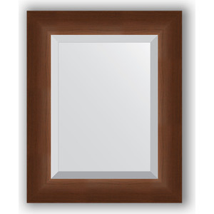 Зеркало с фацетом в багетной раме Evoform Exclusive 42x52 см, орех 65 мм (BY 1359)