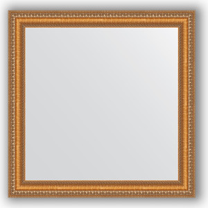 Зеркало в багетной раме Evoform Definite 65x65 см, золотые бусы на бронзе 60 мм (BY 3138)