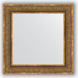 Зеркало в багетной раме Evoform Definite 73x73 см, вензель бронзовый 101 мм (BY 3159)